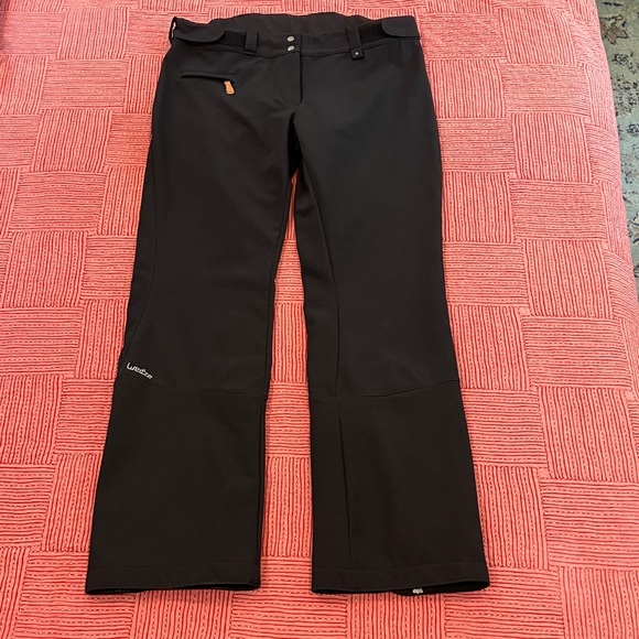 Women’s size small / medium Decathlon ski / snow pants black / pink - Picture 1 of 16